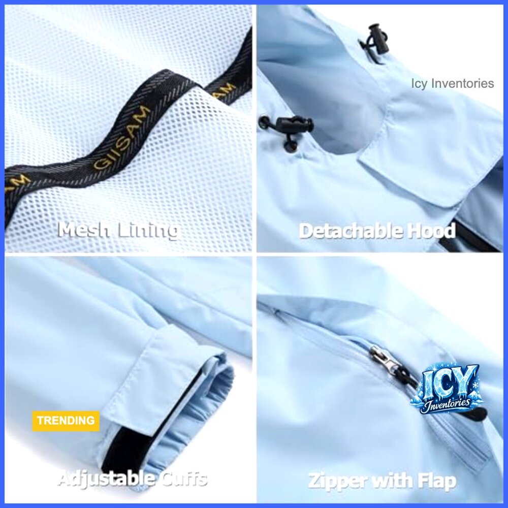 Waterproof Windproof Lightweight Packable Rain Ja… - image 6